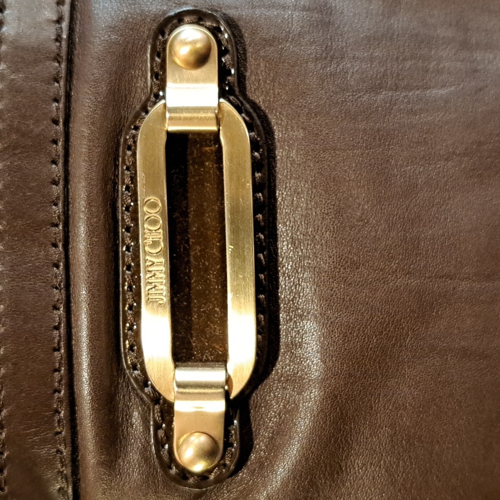 Jimmy Choo TOGO choco bowler satchel bag - Picture 3 of 13